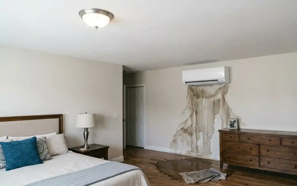 AC leak water damage removal in Florida