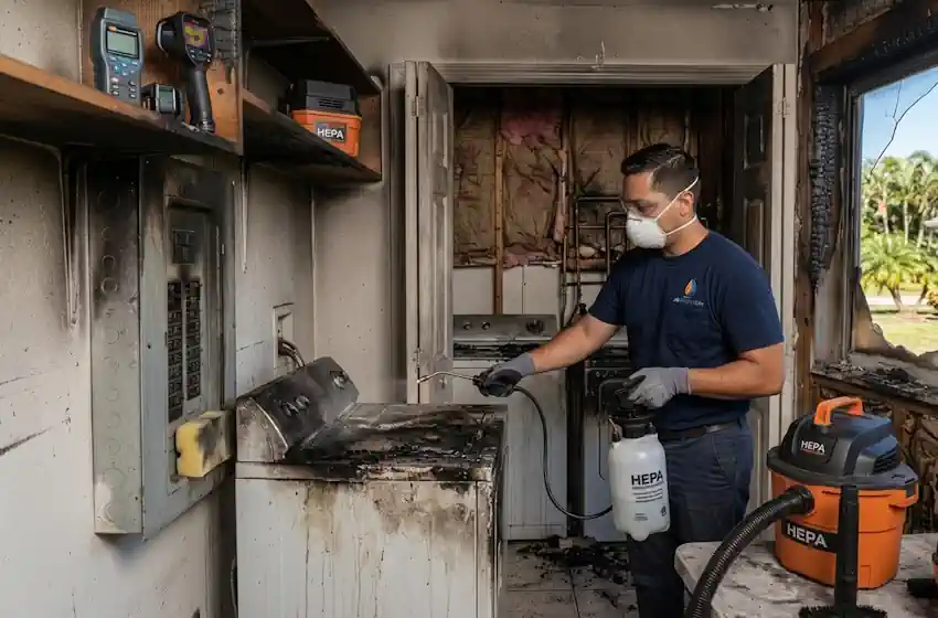 Soot Remediation after Fire Damage